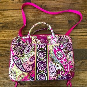 Vera Bradley Pink Paisley 17" Laptop Bag